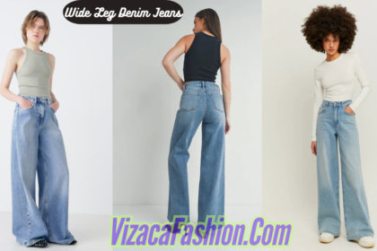 Wide Leg Denim Jeans